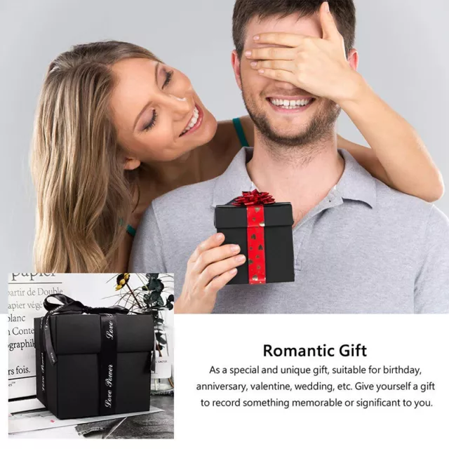 Hágalo usted mismo Caja de explosión Regalo Sorpresa Amor Papel Caja de regalo Memoria Libro de recortes Foto A.di