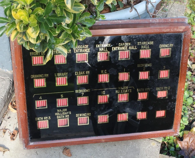 Vintage Servants & Butler Bell Room Indicator Box / From Major Holliday's Home