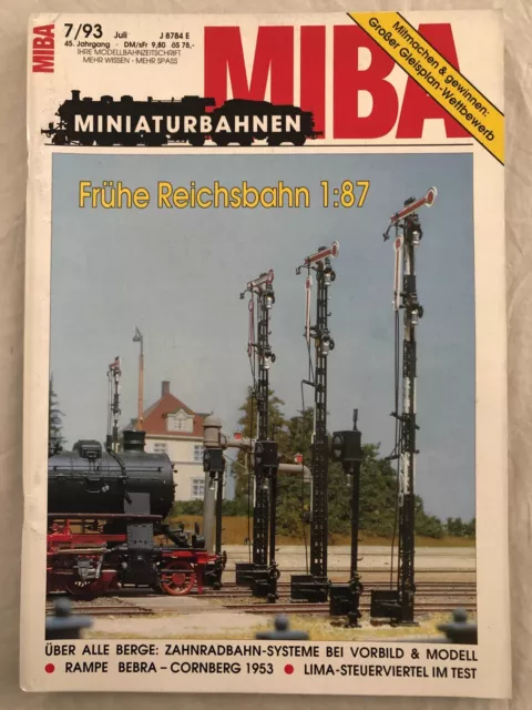 Minaturbahnen Magazin Juli 1993. Vol 8 German Language Model Trains Set