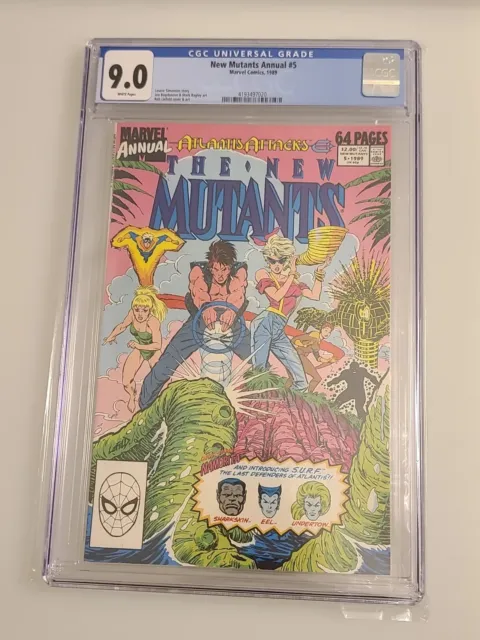 Marvel New Mutants Annual #5 CGC 8.5 (1989) Rob Liefeld cover Graded Comic Book