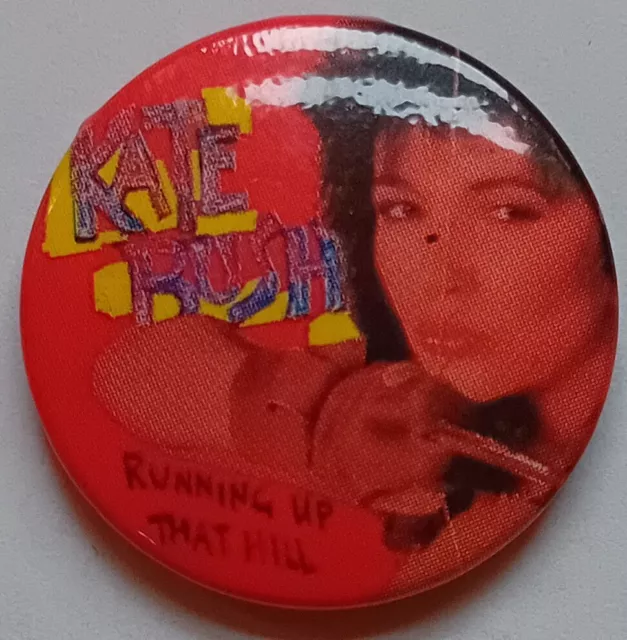 KATE BUSH 'Running Up That Hill' Vintage Button Badge 1" Diameter