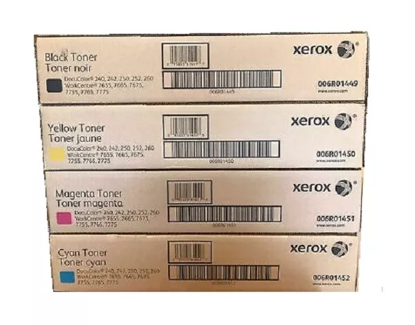 Original Toner XEROX DocuColor DC 240 242 250 252 260 / 006R01449 - 006R01452