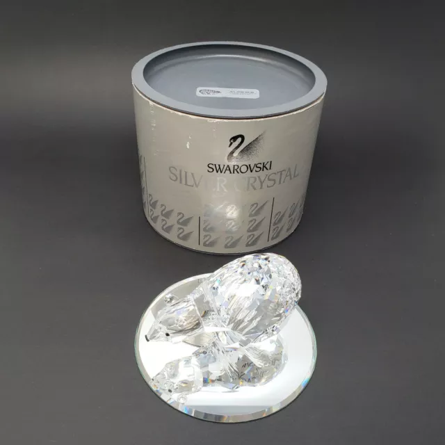 Swarovski Crystal Polar Bear Figure 7649 NR85 in Box with Mirror