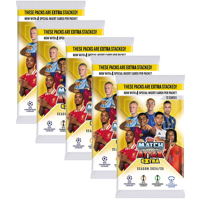 Bundel met Match Attax CL 2024/25 - Trading Cards - 1 Starter Exclusieve Collect-it hoezen