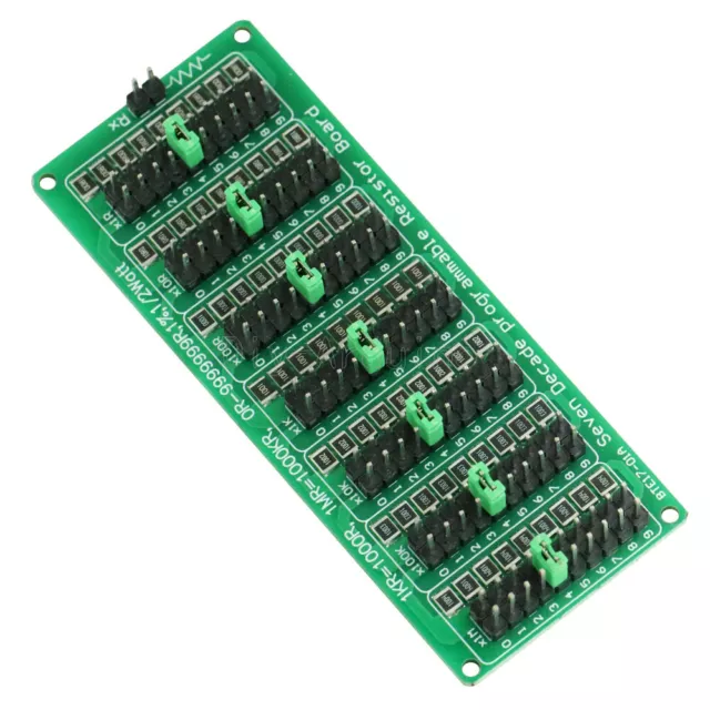 1R - 9999999R Seven Decade Programmable Resistor Board Step 1R 1% 1/2 Watt