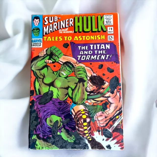 TALES TO ASTONISH #79 MARVEL 1966 JACK KIRBY COVER 1ST FIGHT HERCULES Vs. HULK