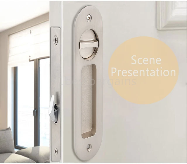 Sliding Door Lock Invisible Recessed Handle Latch Pocket Sliding Door Lock