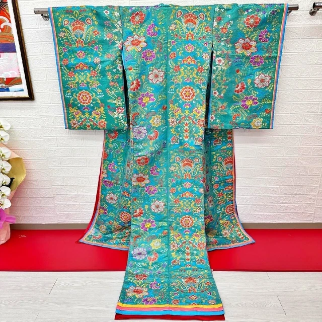 Japanese Kimono Uchikake Wedding Pure Silk  japan 235