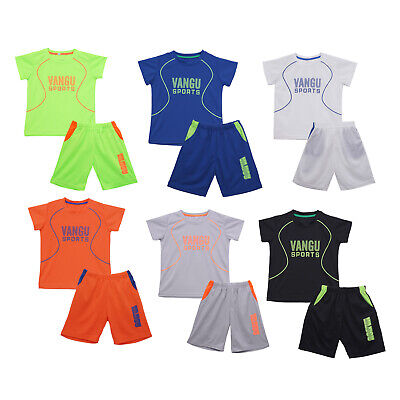 Bambini ragazzo MAGLIA BASKET CALCIO Uniform Sport Set T-SHIRT PANTALONI CORTI Suit
