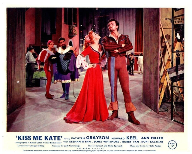 Kiss Me Kate Original Lobby Card Kathyrn Grayson Howard Keel 1953 Musical