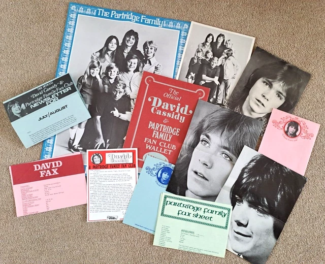 RARE DAVID CASSIDY and Partridge Family Fan Club Wallet, 1970s Pop