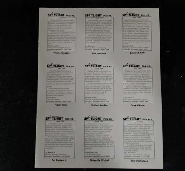 M.J.&error  94 Anleger Spotlight Uncut  Fehler Phil Mickelson &M.J. ⚾ R.c.