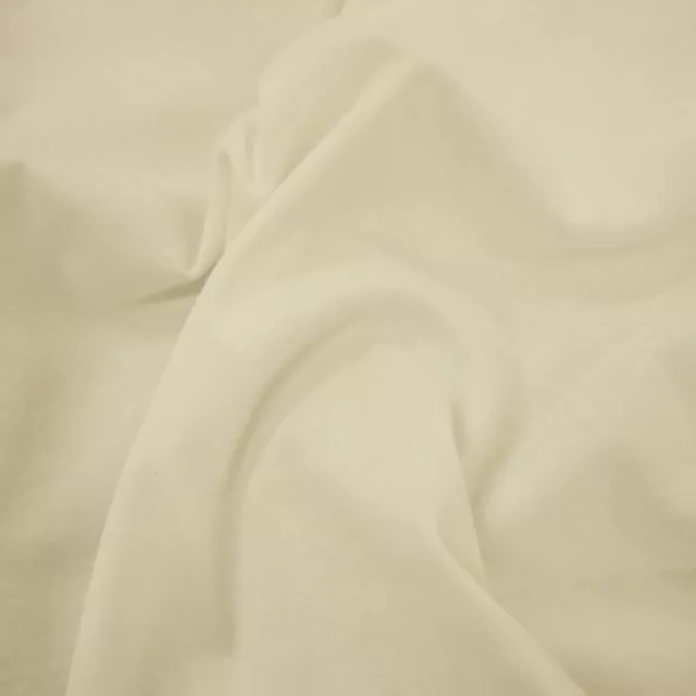 WHITE - 64" Wide 100% Cotton Jersey Fabric Sold Per Metre Super Soft Fabric!