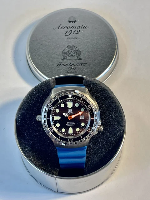 TAUCHMEISTER AUTOMATIC MVMT 1912 1000m Sapphire Crystal Helium