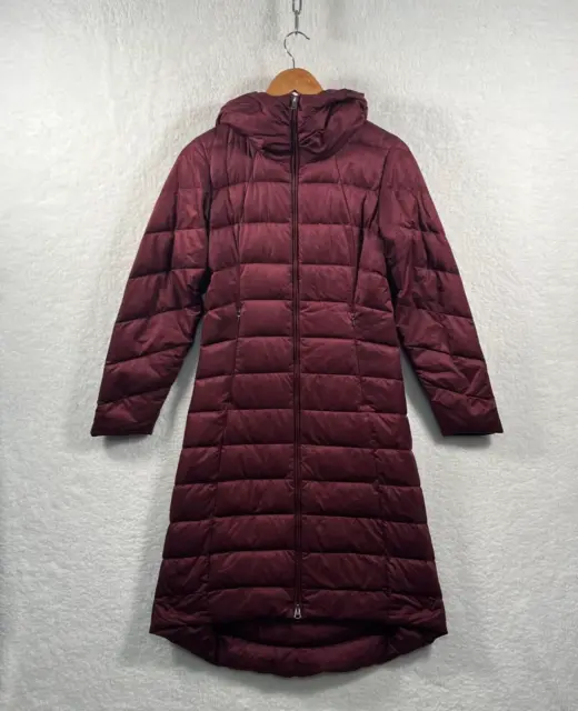 Patagonia Downtown Loft Parka Goose Down Long Jacket XS Women’s Burgundy