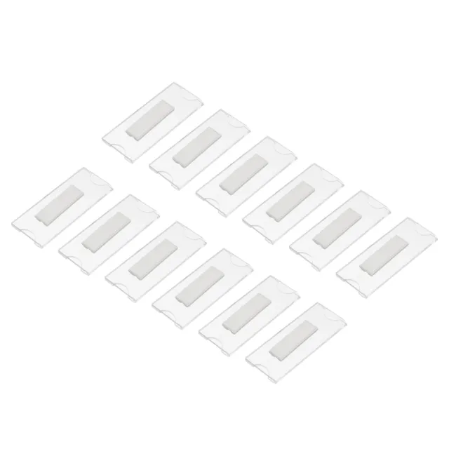 1.17x2.93" Name Tags Kit,12pcs Acrylic Name Badge Holders,Clear Label Holder