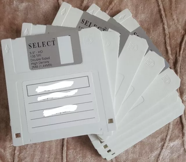 FLOPPY DISKS "SELECT" BRAND x 10 Loose used