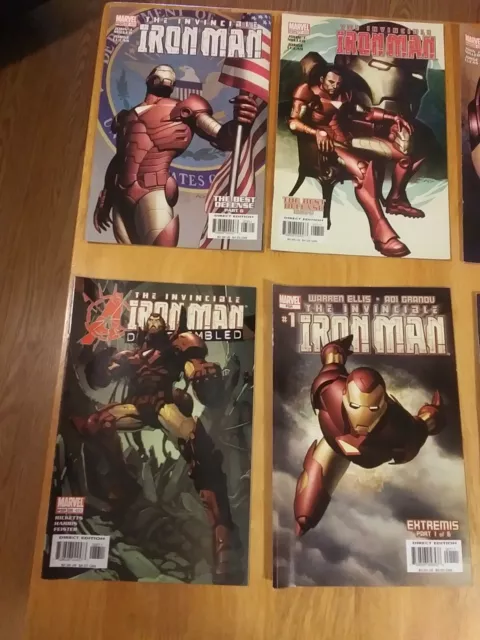Lot Of 8 Marvel Comics "The Invincible Iron Man" (5) Good (3) Acceptable