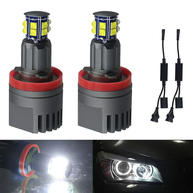 2 anelli occhi angelo LED 120 W H8 luce di posizione per BMW E92 E82 E90 E93 E60 E89