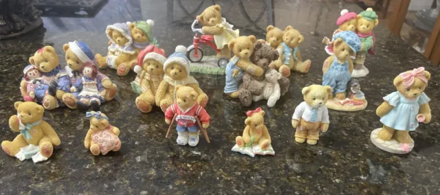 Cherished Teddies ~ Collection Lot of 14~ Antique Collectables