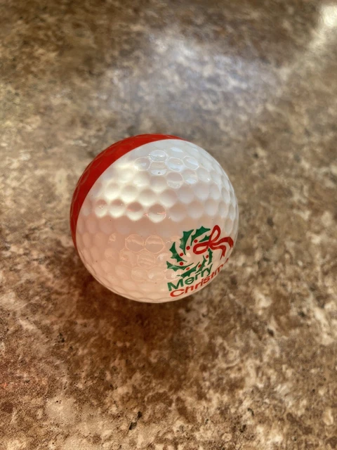 【未使用品】PING GOLFBALL merry Christmas Vintage Ping Eye 1 Merry Christmas Golf Ball Red White Nice