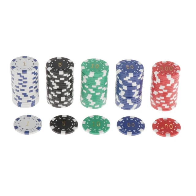Ancien jeton poker géant king size 6 cm Casino 100 nacré doré playing