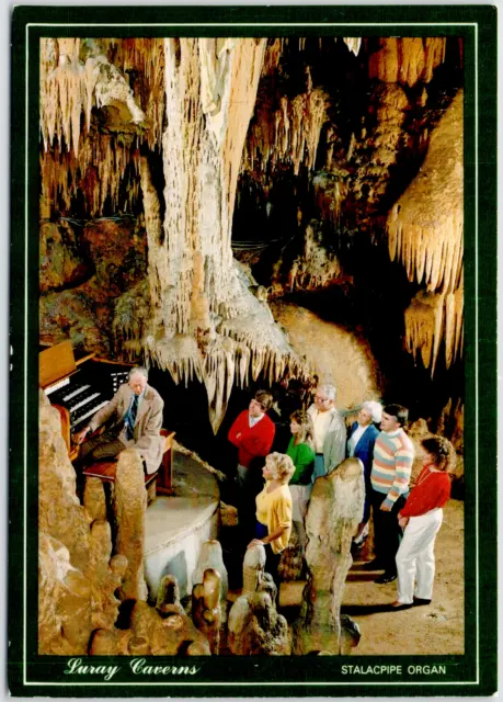 Luray Caverns Virginia Great Stalacpipe Worlds Largest Organ Vintage Postcard
