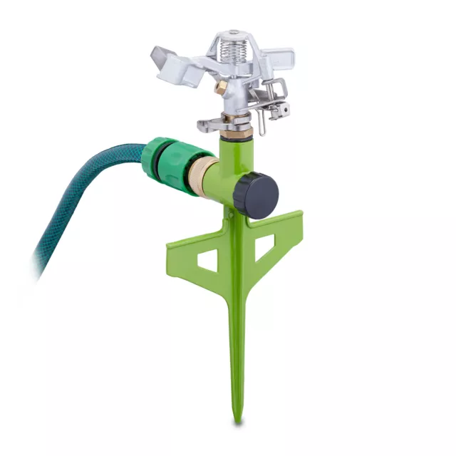 Arroseur à pulsations jardin vert tourniquet gazon asperseur oscillant jet eau