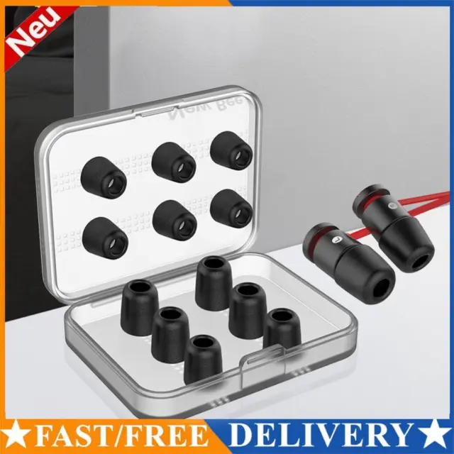 Comply Foam Tips Compact Lightweight Earbud Covers for Headphones (Black)