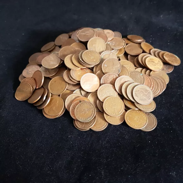 Bulk Job Lot 300 Decimal Half Pence Coins - Circulated - 530g [234]