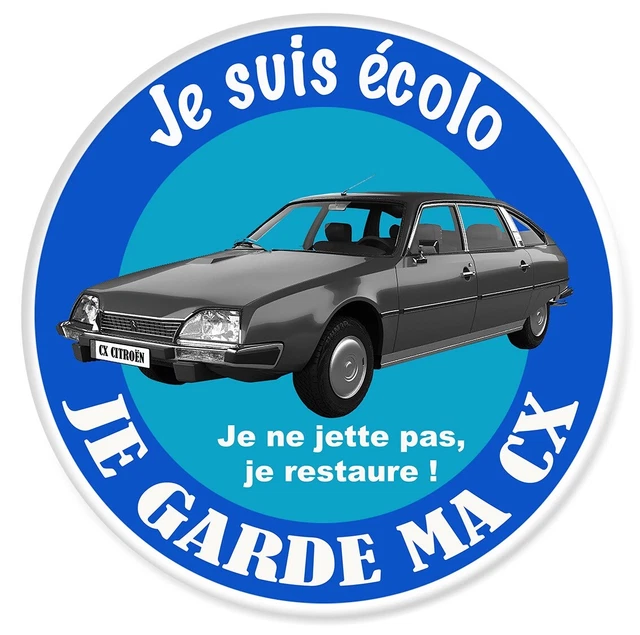 Sticker “Je Suis écolo Picasso” Citroën – Vignette Pare-brise 7cm – Crit’Air – Neuf