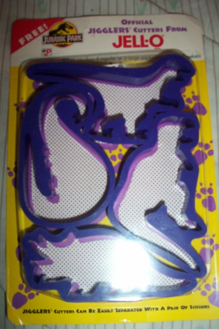 Juego De 4 Moldes De Dinosaurio Jigglers 1994 Jurassic Parque Dinosaurio Jigglers