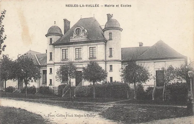 95 NESLES-la-VALLÉE - Mairie et Ecoles 77401