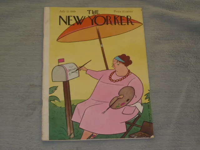 New Yorker Magazine / July 22 1939 / Rea Irvin / Sally Benson / Townsend Warner