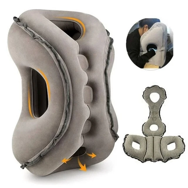 Inflatable Pillow Neck Protect Headrest Chin Support Cushions Travel Sleeping