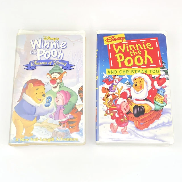 VHS DISNEY MOVIE Lot - Winnie The Pooh And Christmas Too & Seasons Of ...