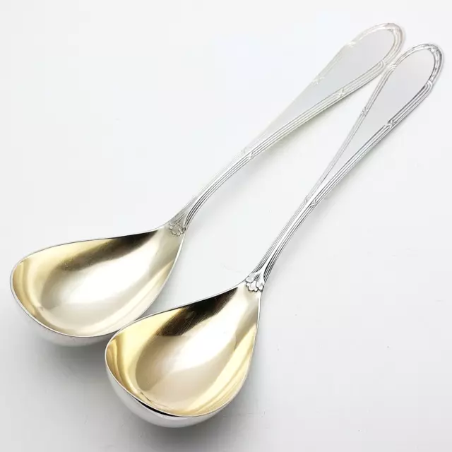 WMF - Lovely Pair Of Serving Spoons - Silver Plated - Antique