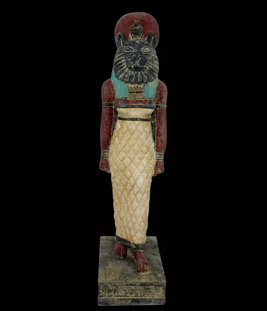 RARO ANTIGUO EGIPCIO ANTIGUO Sekhmet Stand Estatua de piedra - Historia de... 2