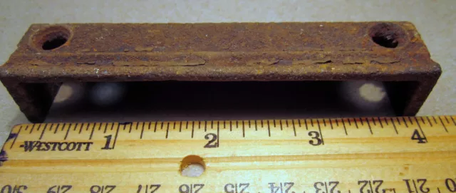 Antique Rim Lock Keeper Catch Old Metal Salvaged Hardware Victorian Details D