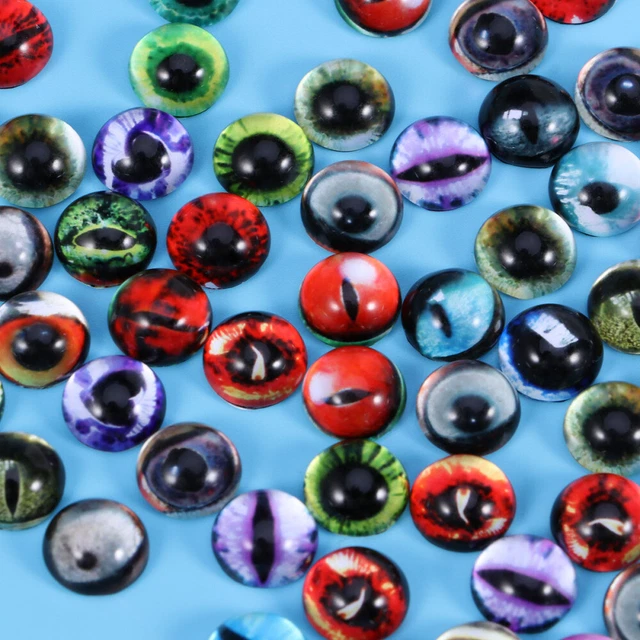 50-stück Transparent Dome Cabochons Flatback Glas Augen Dome Cabochons Diy 5