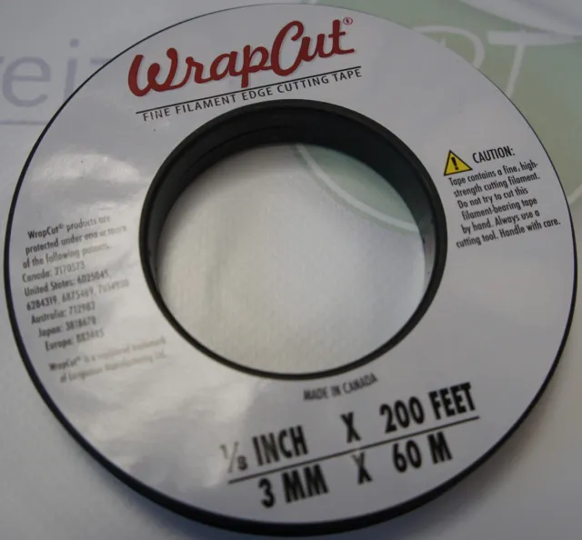 60 m (0,33 € / m) WrapCut Cutting / Schenne Tape pour Car Wrapping Wrap Cut Tape