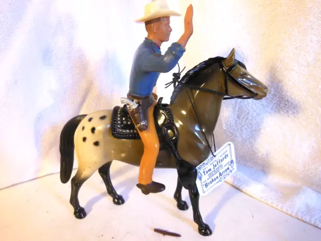 1950's Hartland Tom Jeffords 800 series 8" complete Western Rider set  + Tag #2