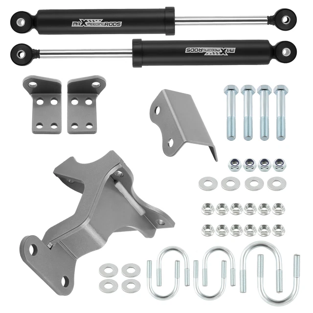 Dual Steering Stabilizer for Jeep Wrangler JK JKU 2007-2018 Fit 2-6'' Lift Kit