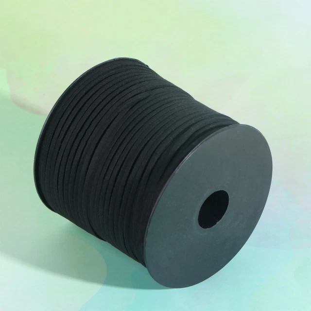 Cordón de cuero negro cordones de zapatos negros cordones elásticos banda elástica
