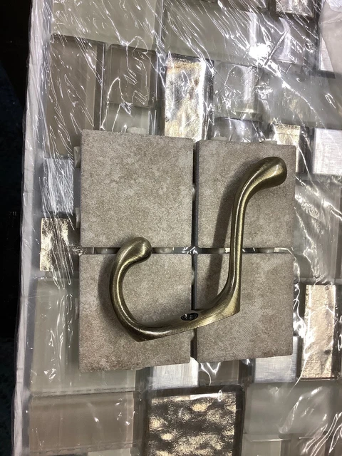 Liberty 3 in. Antique Brass Heavy Duty Coat and Hat Hook