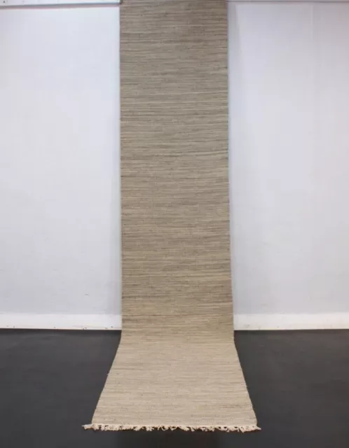 NI 11684 Designer Natur Kelim Teppich Handarbeit Schurwolle verschiedene Größe