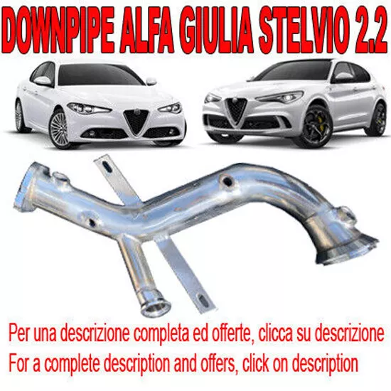 Downpipe Tubo Dpf Alfa Romeo Stelvio Giulia 2.2 136 150 190 210 Cv Euro 6B Al1