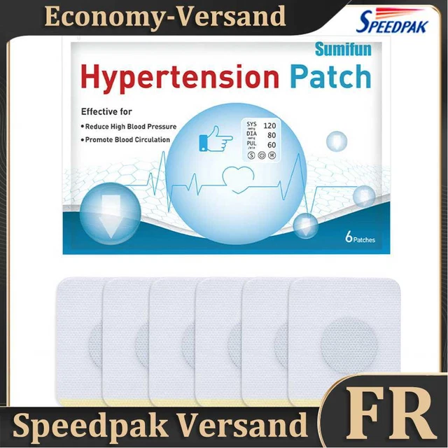 6pcs Anti Hypertension Patches Control High Blood Pressure Herbal Plaster Patch