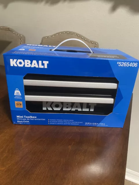 Mini Caja de Herramientas Kobalt 25 Aniversario Edición Limitada NUEVA- (¡Elige Negro/Azul!)