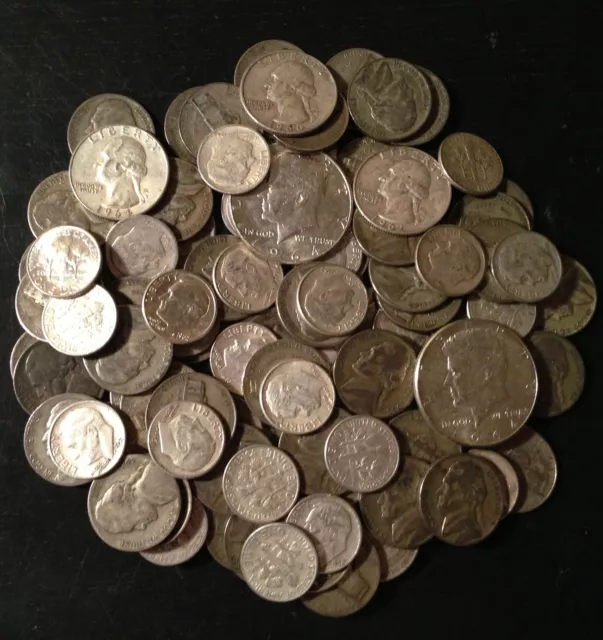 (1/2) ONE HALF TROY Pound LB U.S. Mixed Silver Coins Lot No Junk Pre-1965 ONE  !